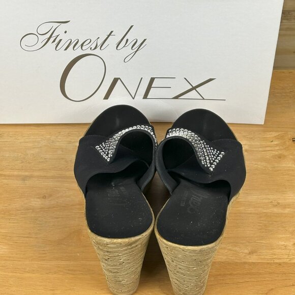 Onex Kaelyn Black Cord Wedges - Picture 4 of 6